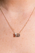 Solitaire Emerald Necklace