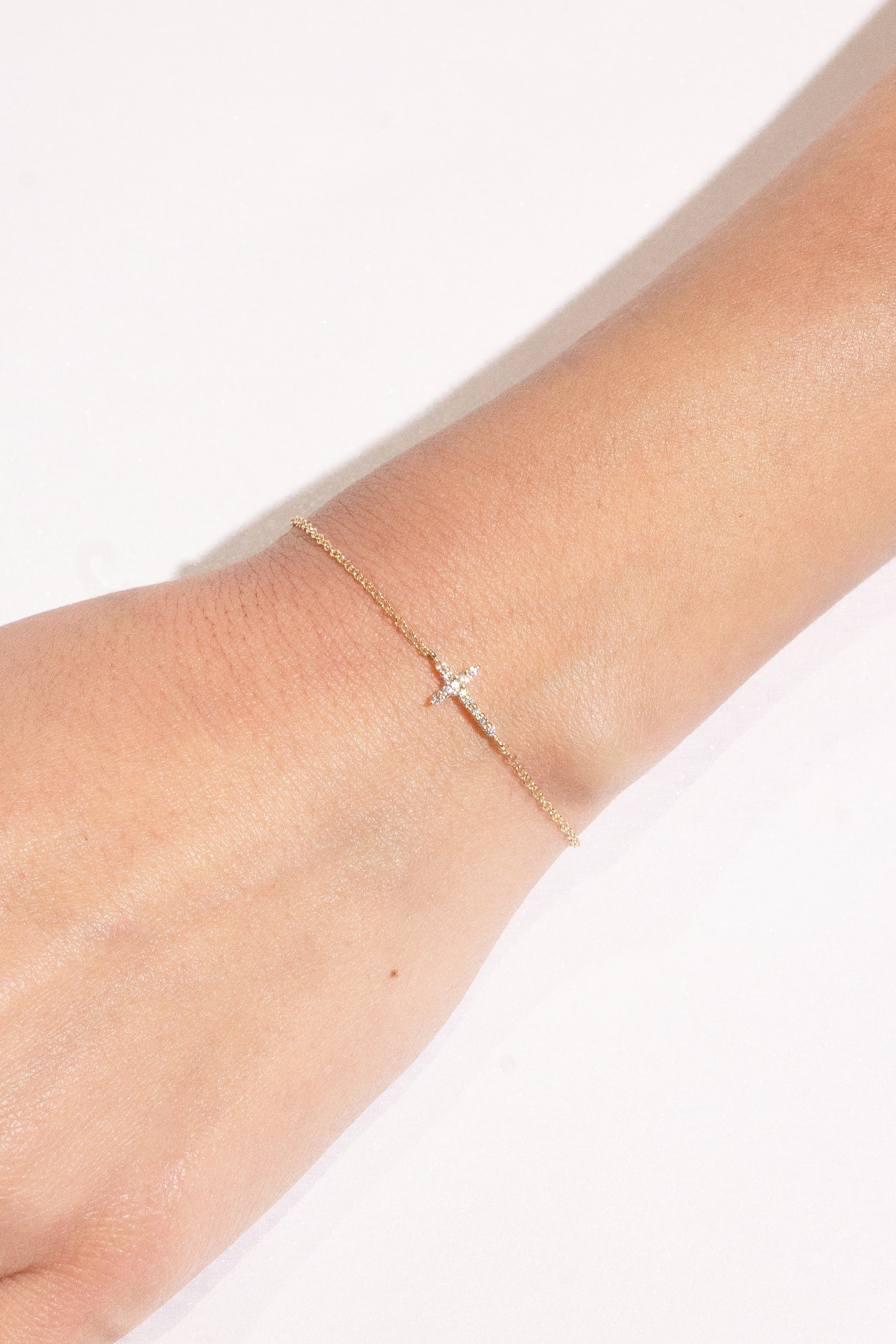 Diamond Cross Bracelet Secondary image