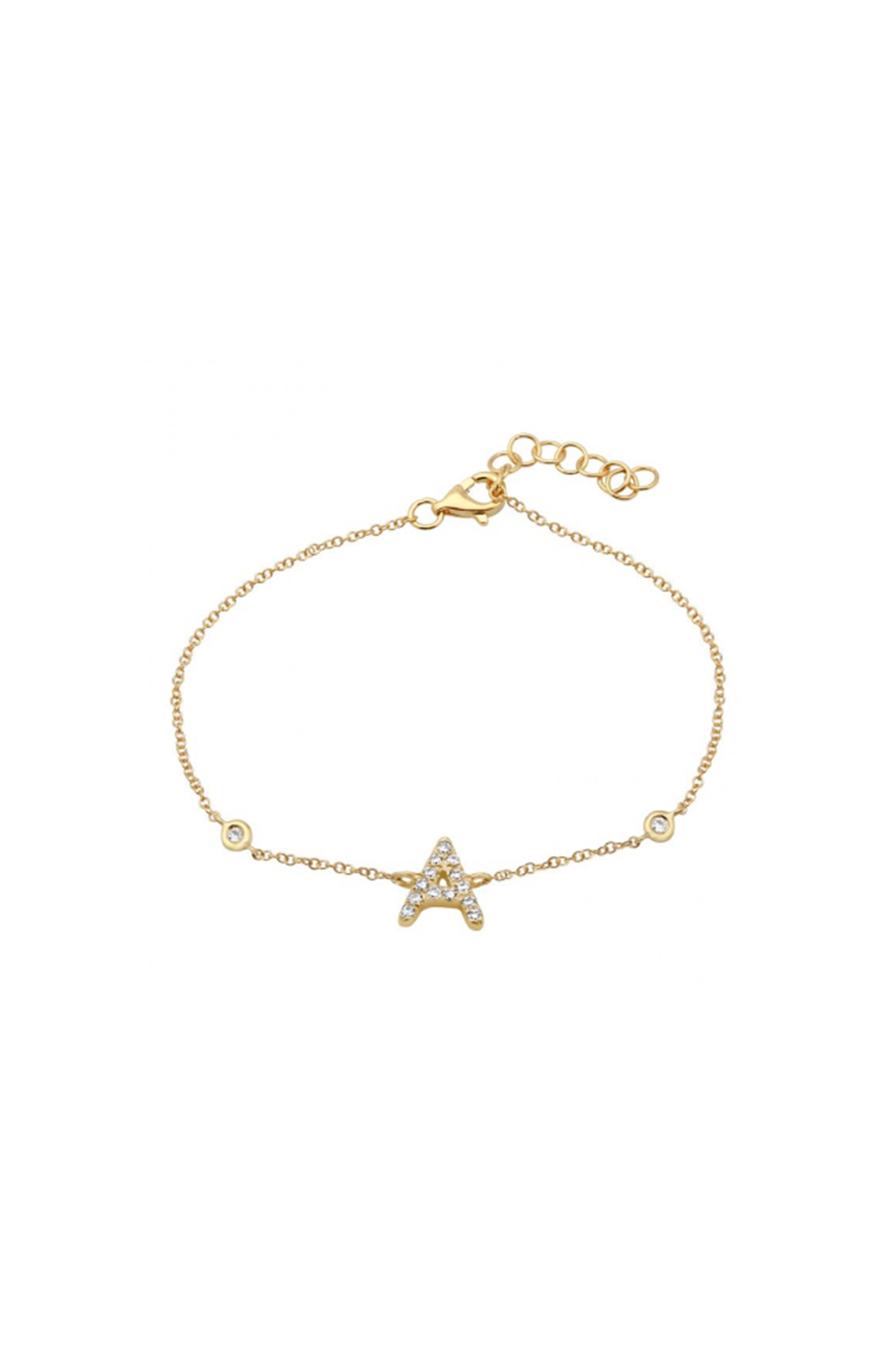 Initial Diamond Bracelet