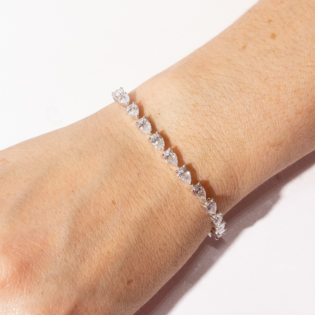 Pear Shape Tennis Bracelet