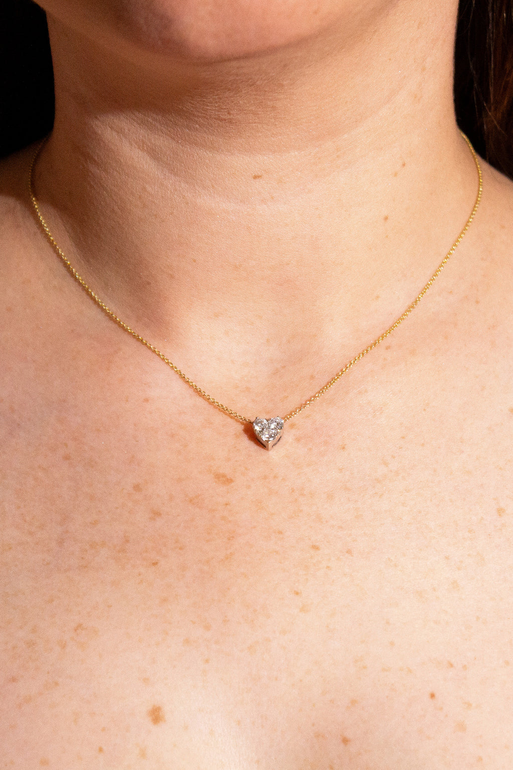 Illusion Heart Diamond Necklace