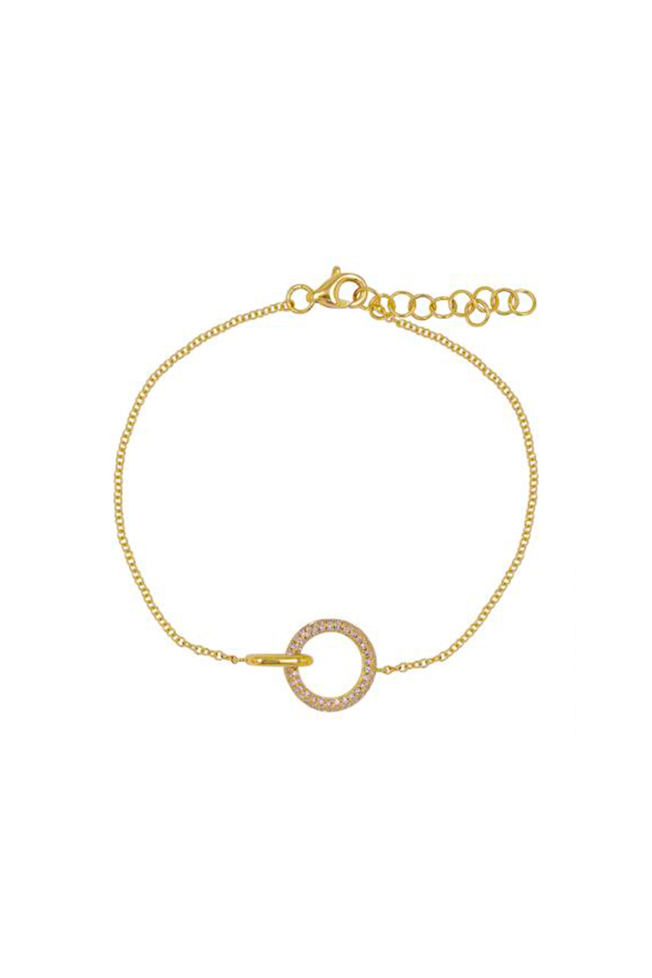 Round Interlocking Diamond Bracelet Main image