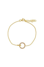 Round Interlocking Diamond Bracelet