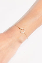 Round Interlocking Diamond Bracelet