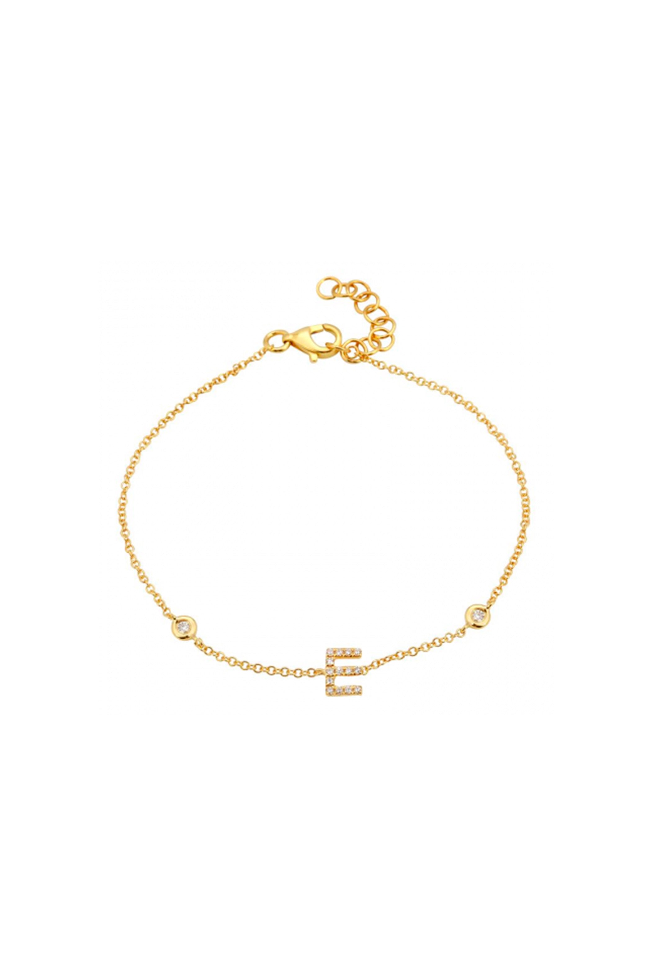 Initial Diamond Bracelet