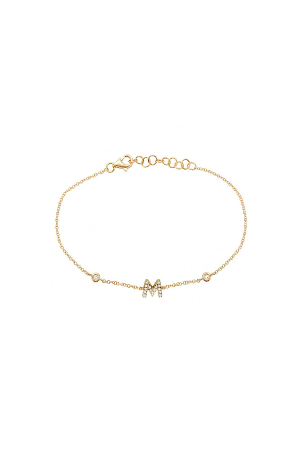 Initial Diamond Bracelet