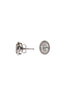 Oval Halo Studs
