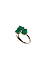 Three Stone Emerald Ring