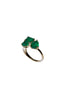 Three Stone Emerald Ring