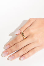 Geometric Shaped Gold Ring