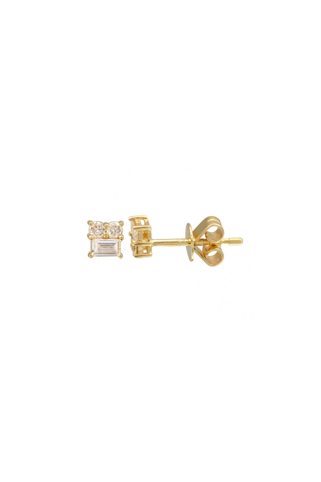 Multishape Diamond Stud Earrings