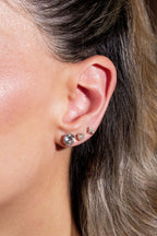 Mini Diamond Halo Studs