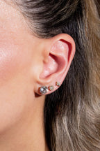 Mini Diamond Halo Studs