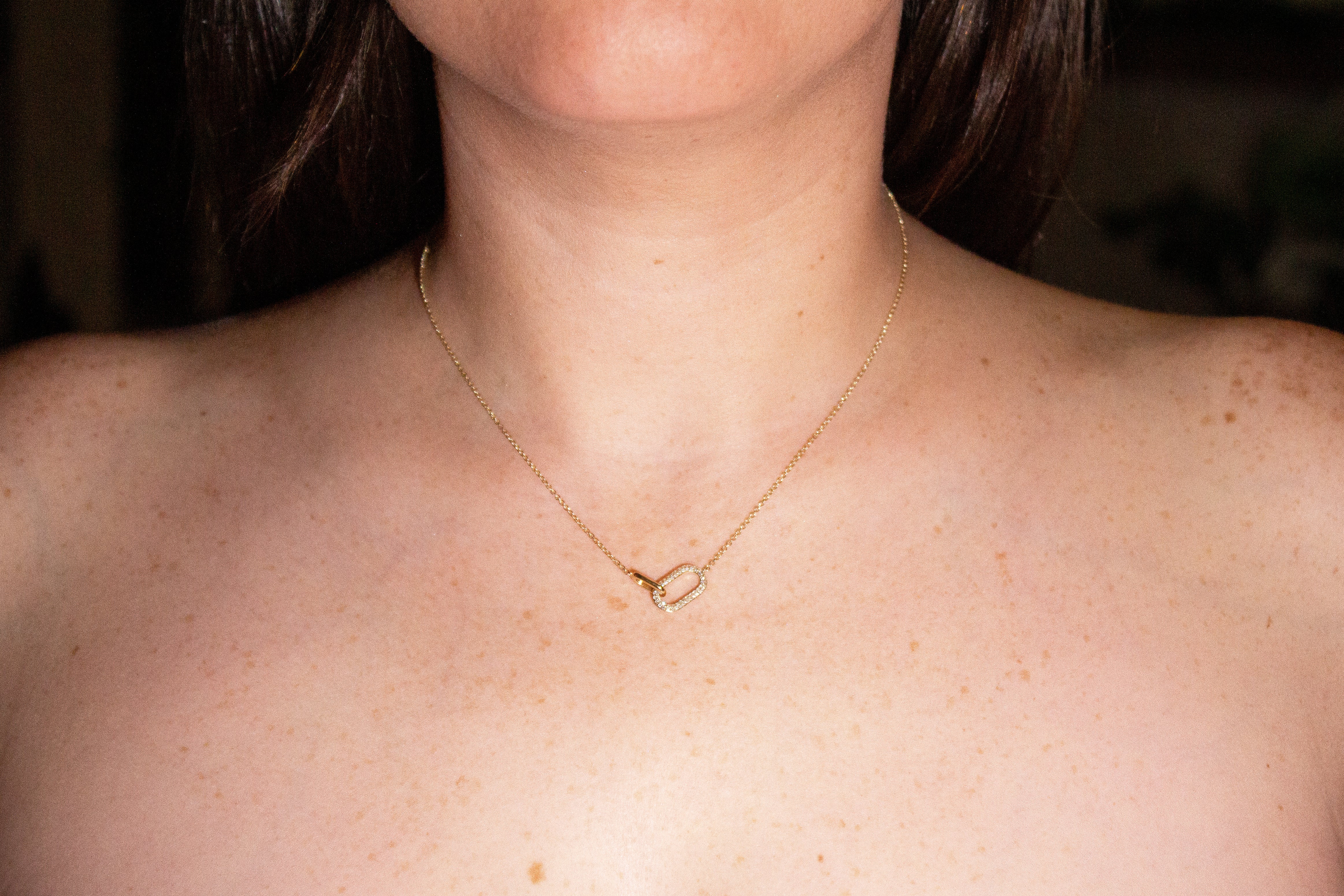 Interlocking Diamond Necklace Secondary image