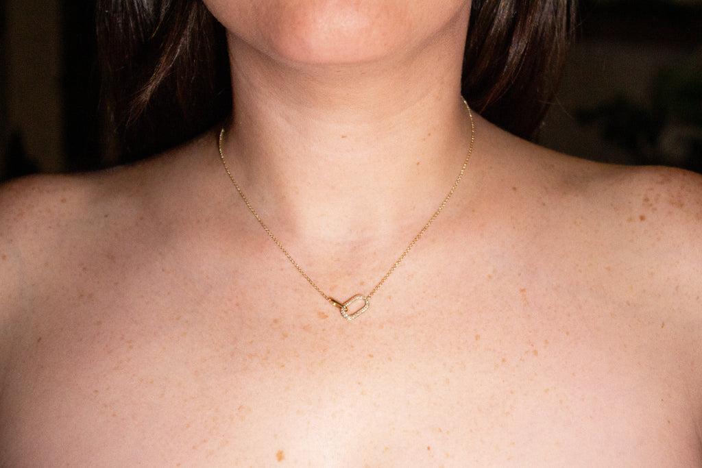 Interlocking Diamond Necklace