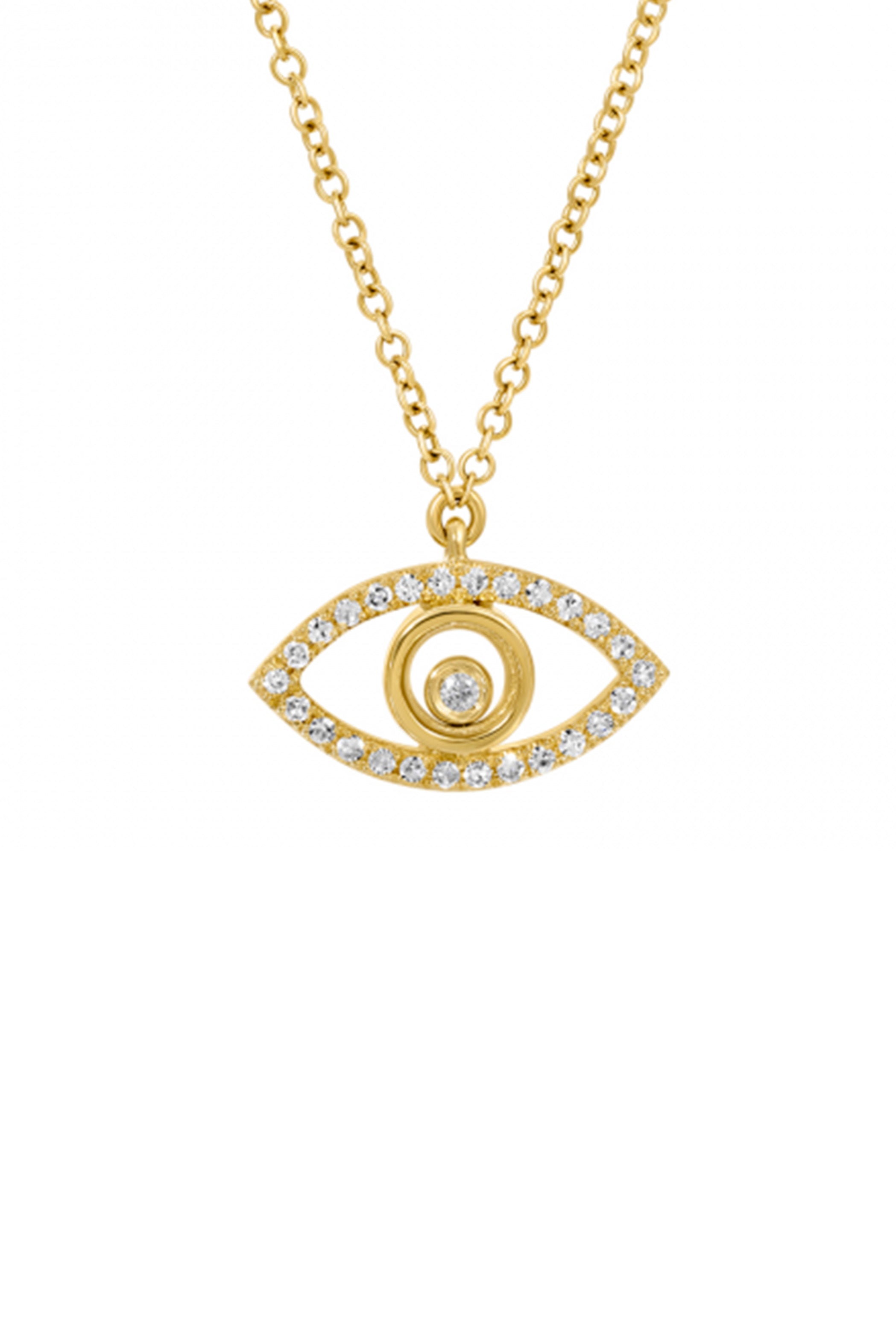 Crystal Evil Eye Necklace Main image