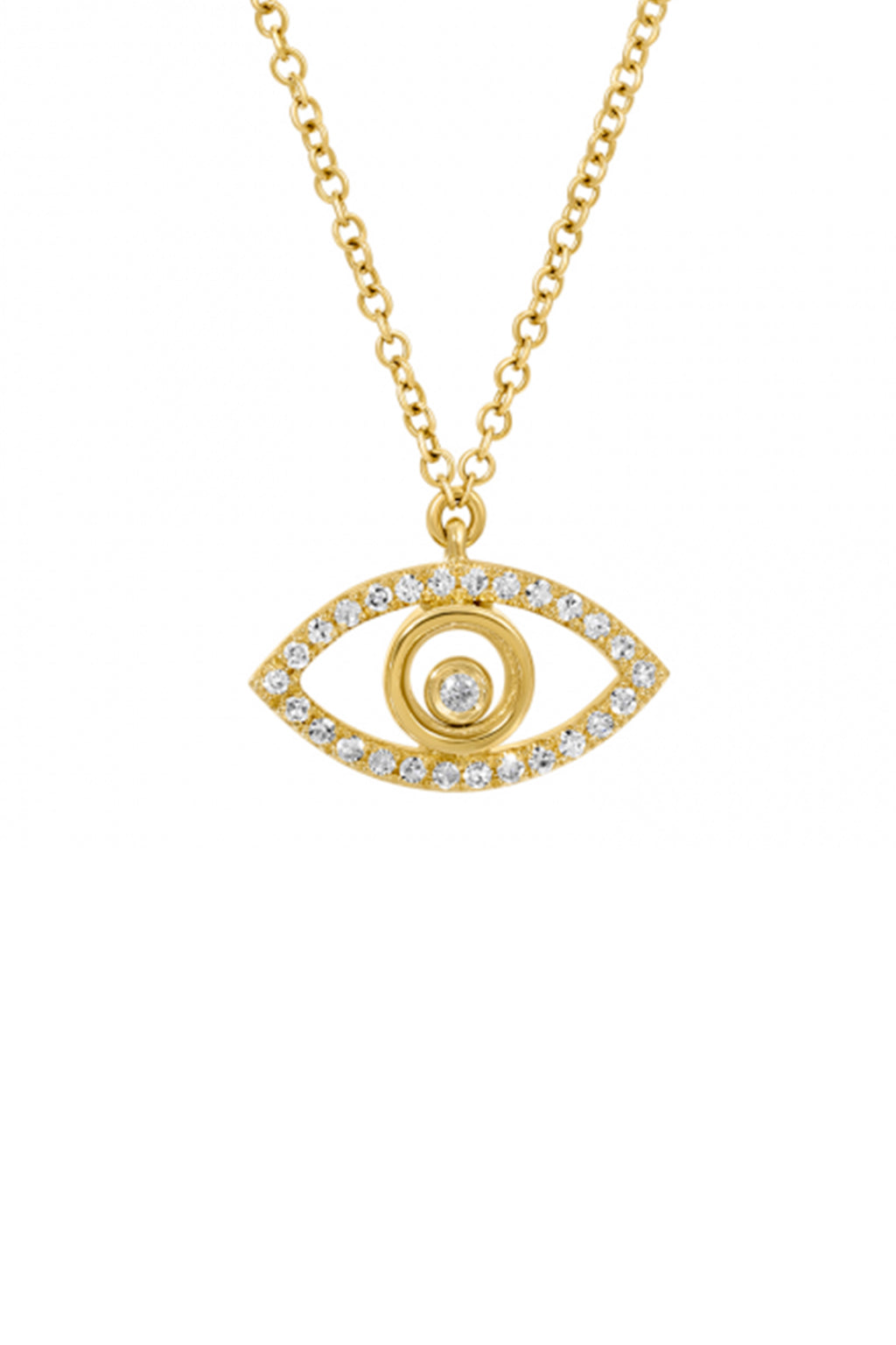 Crystal Evil Eye Necklace