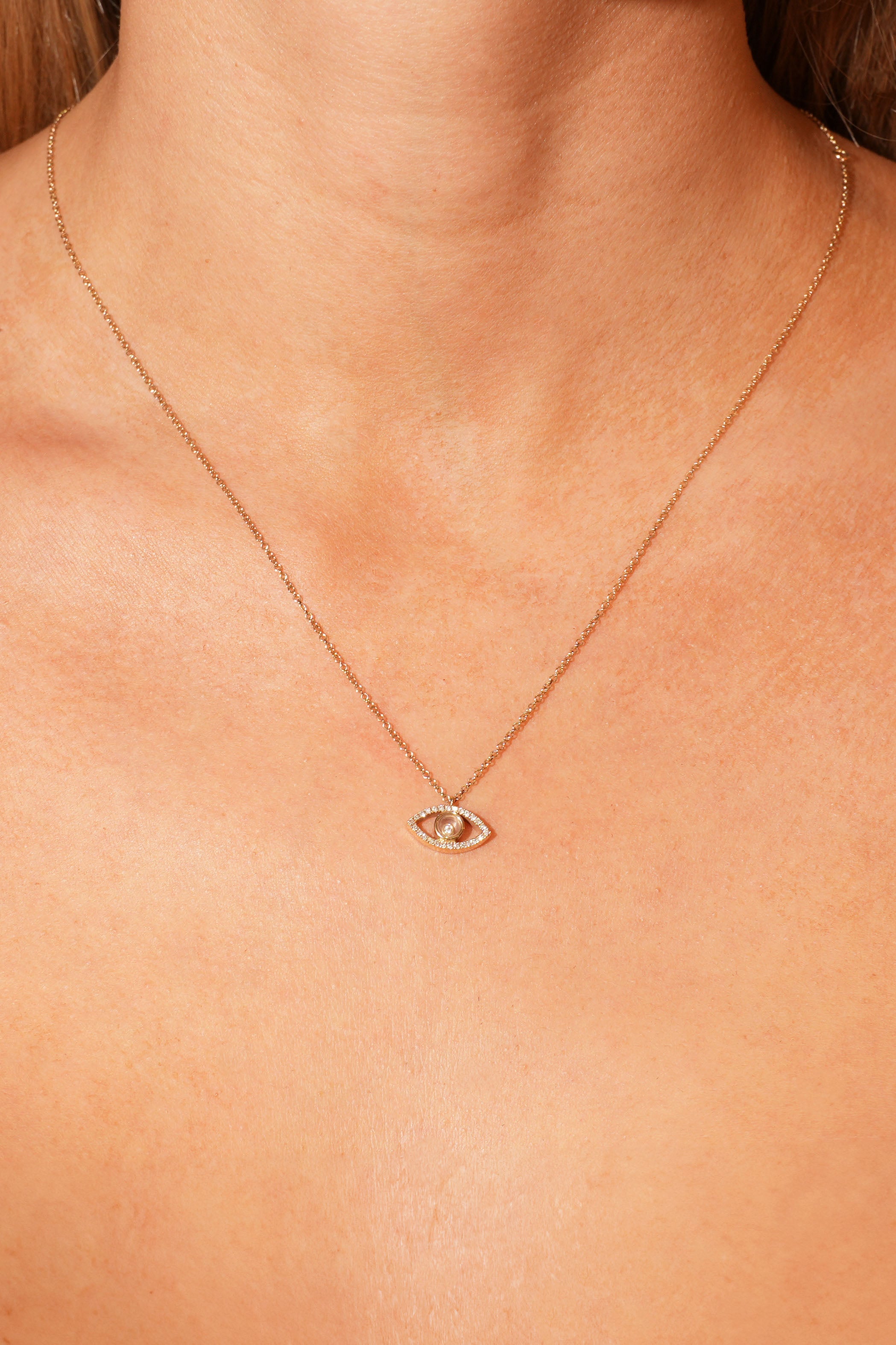 Crystal Evil Eye Necklace Secondary image