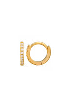 Diamond Mini Round Huggie Earrings