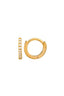 Diamond Mini Round Huggie Earrings