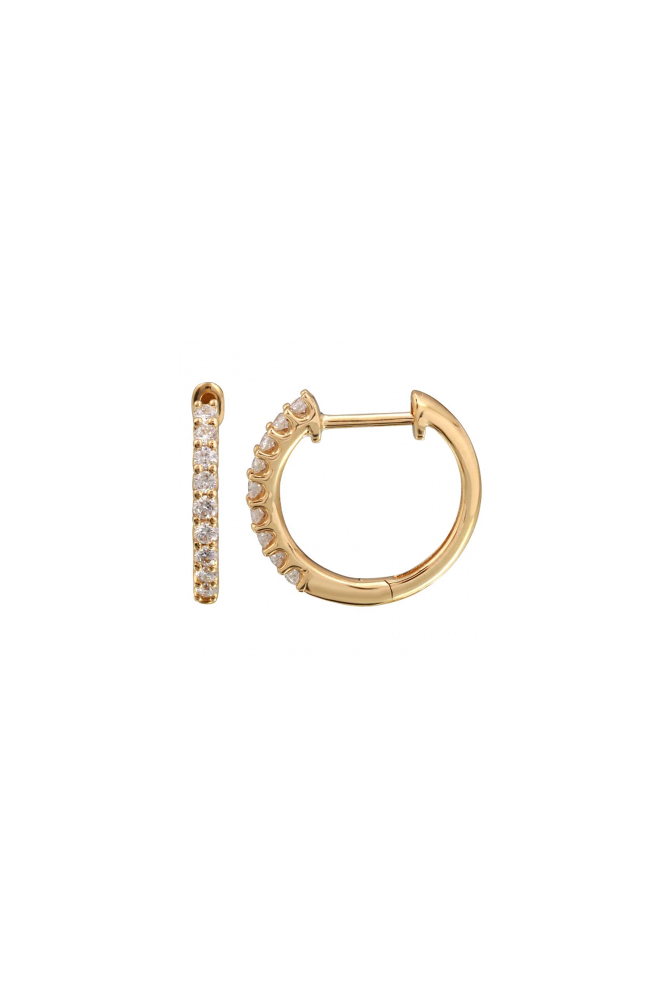 Diamond Huggie Earrings Main image