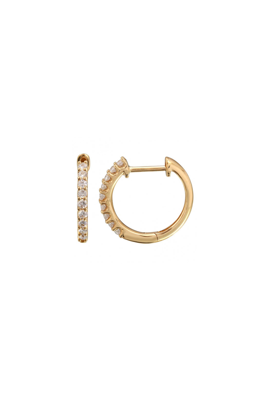 Diamond Huggie Earrings