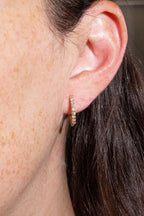 Diamond Huggie Earrings
