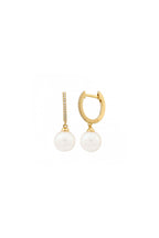 Pearl Huggie Earrings