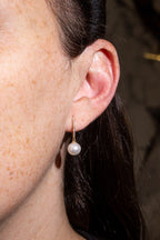 Pearl Huggie Earrings