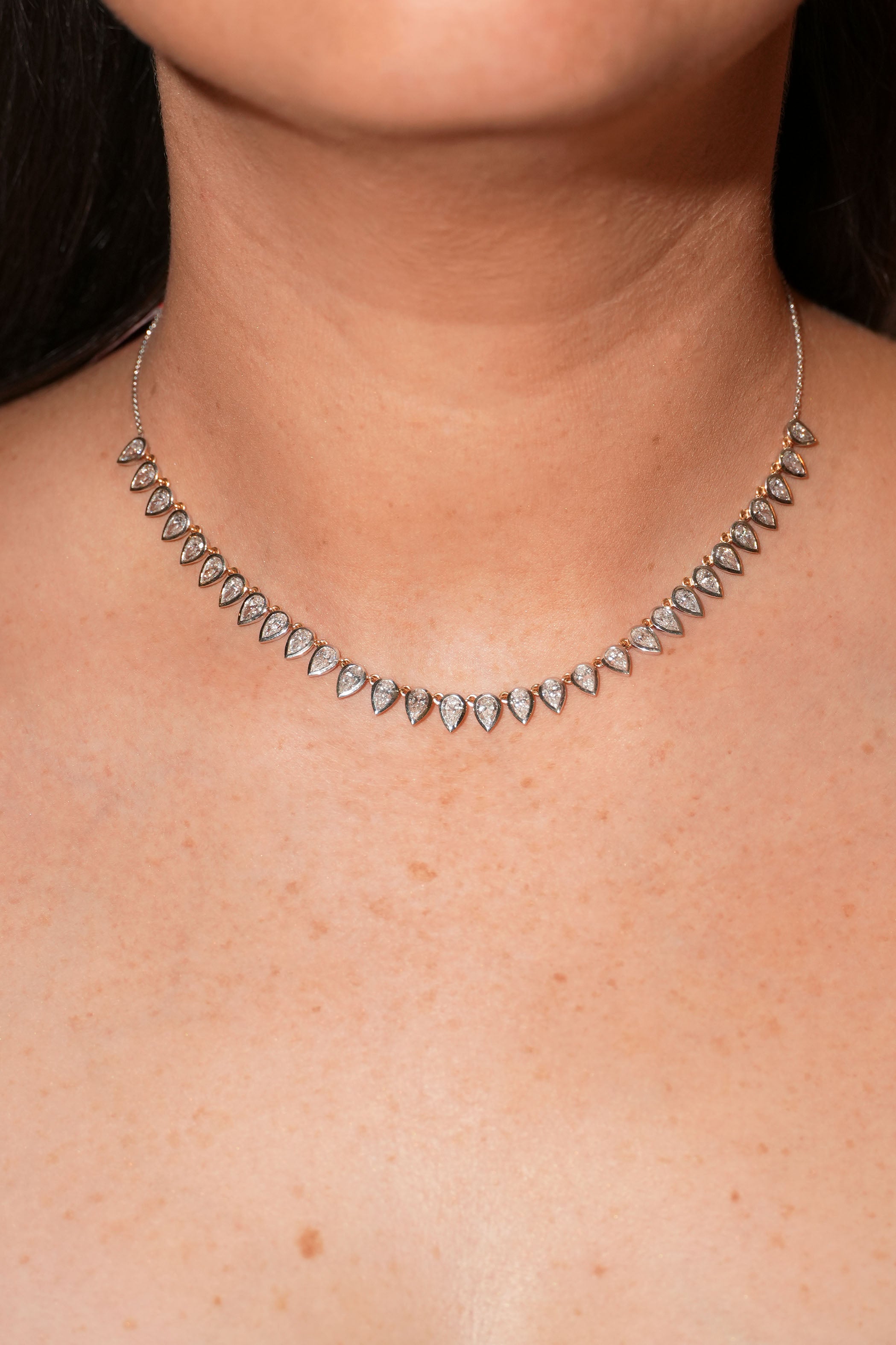 Multi Pear Shape Choker Secondary image