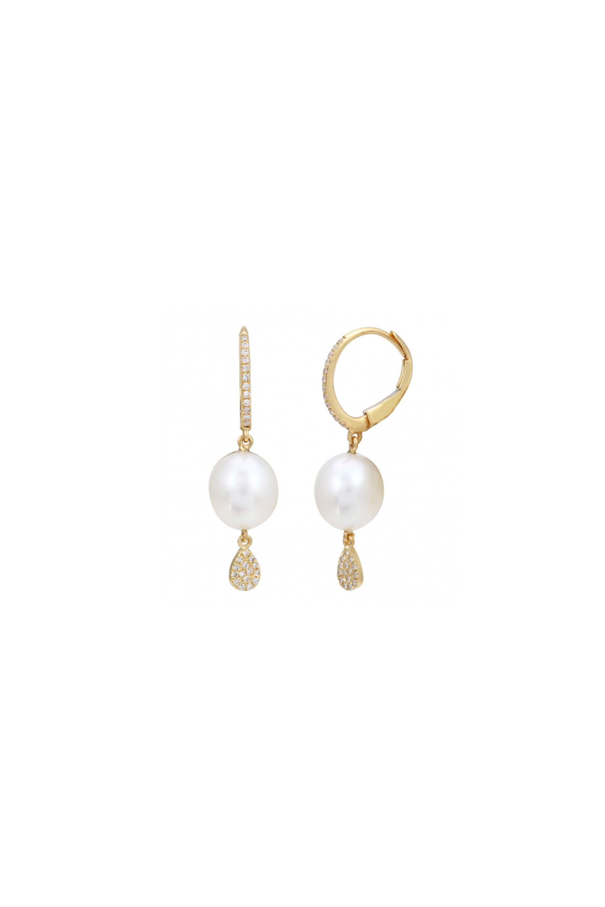Pearl Earrings Hanging Pear Main image