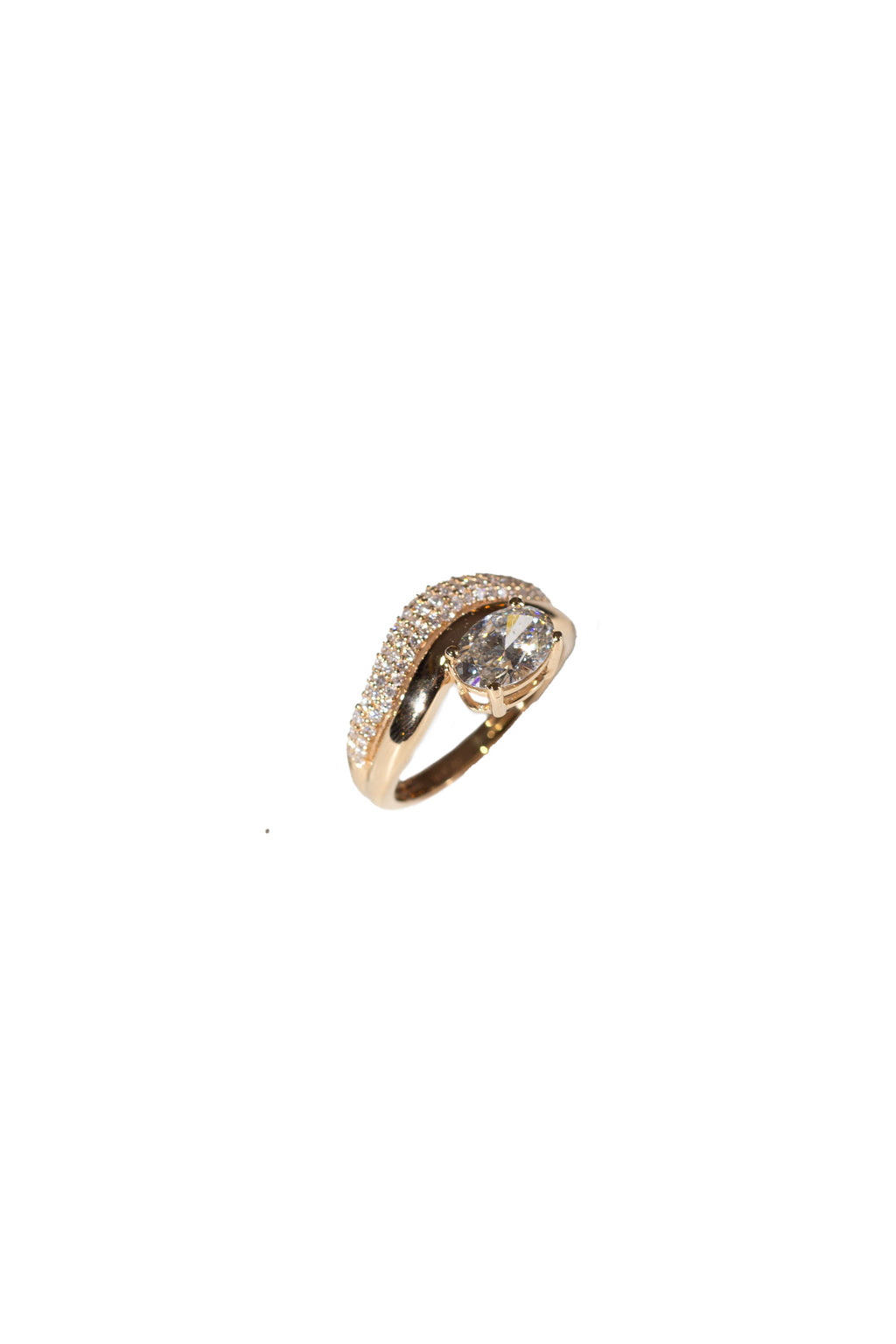 Oval Double Wave Ring