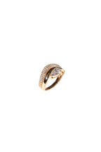 Pear Double Wave Ring