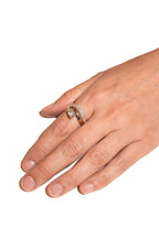 Pear Double Wave Ring