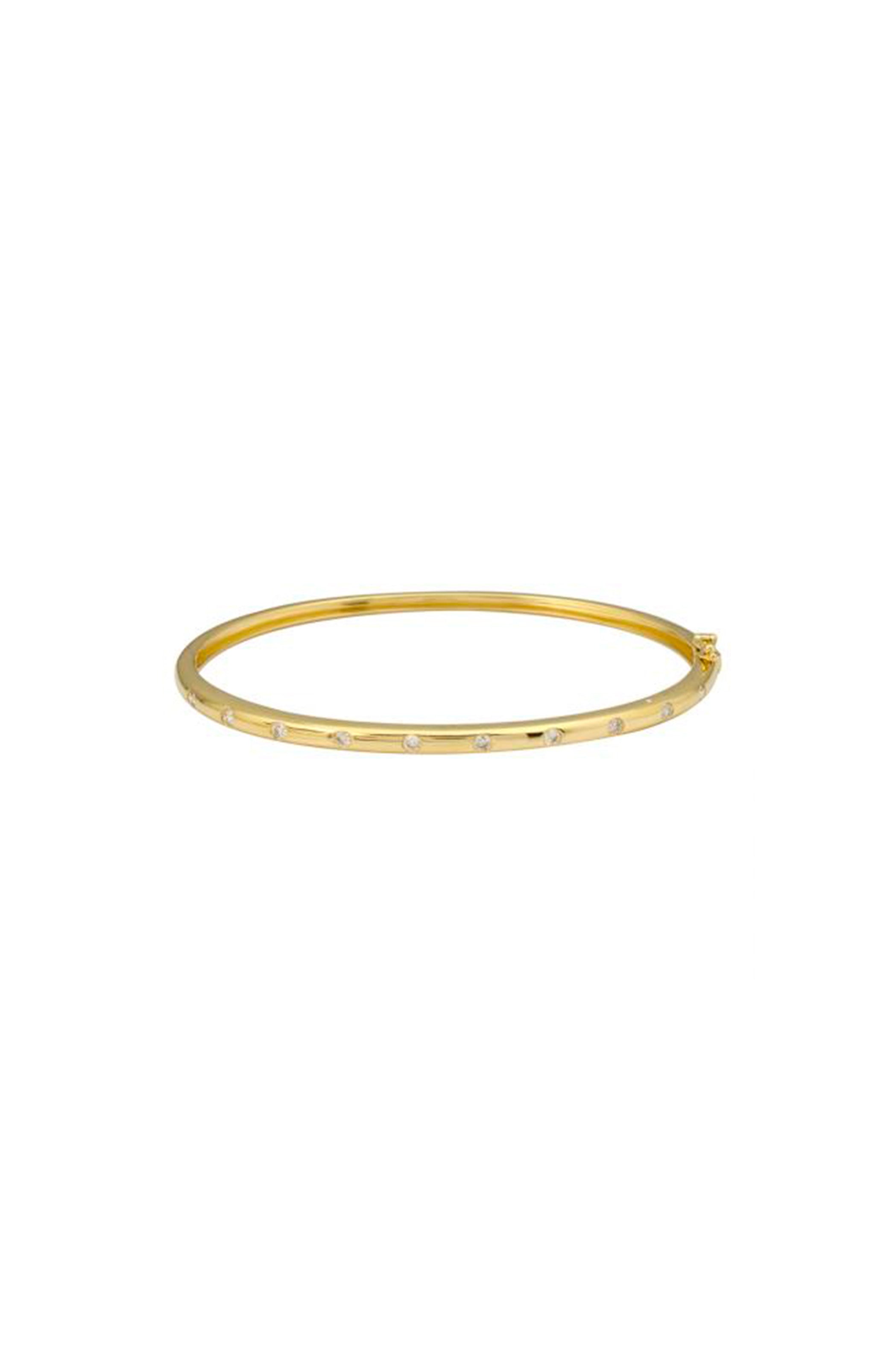 Inlay Diamond Bangle