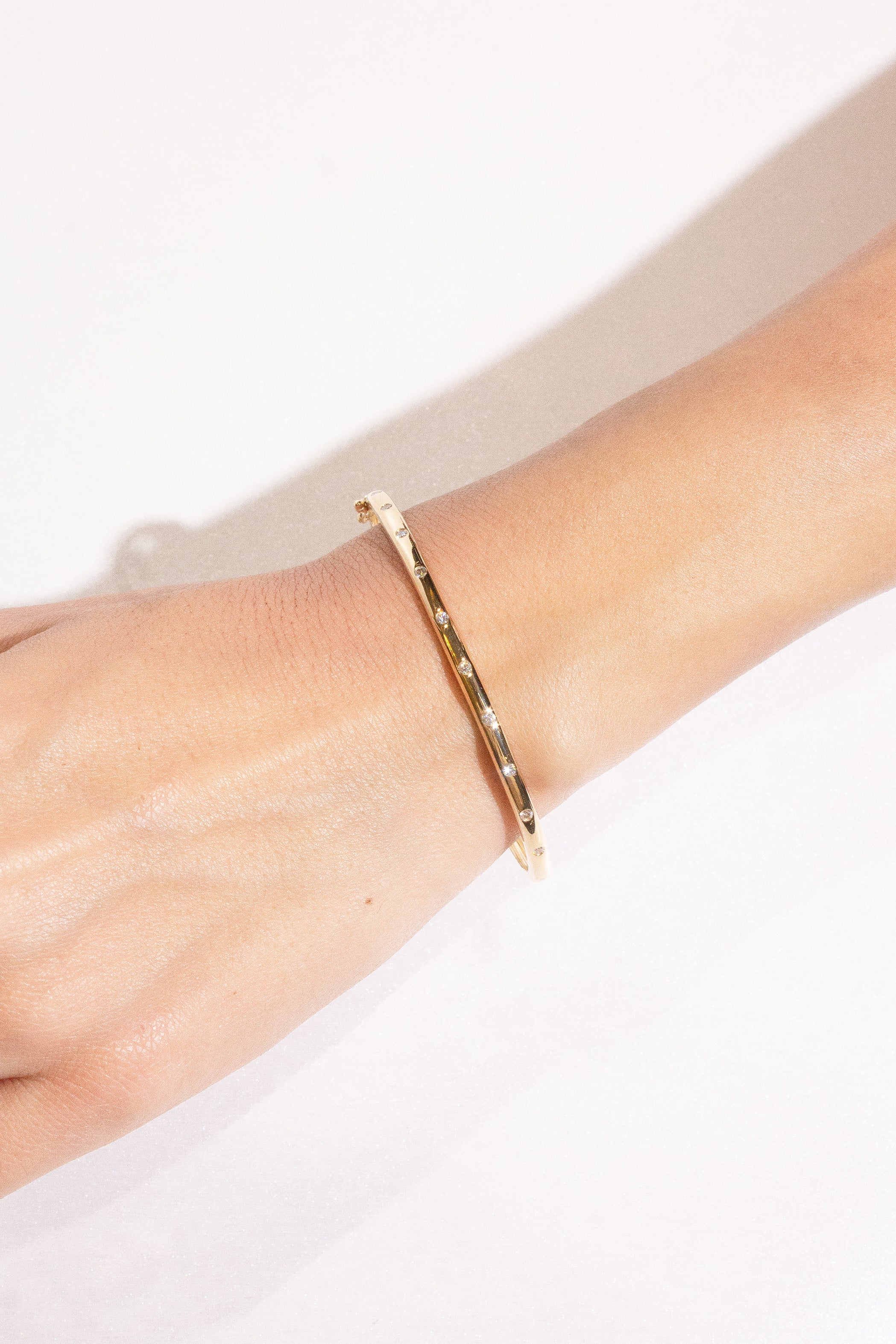 Inlay Diamond Bangle