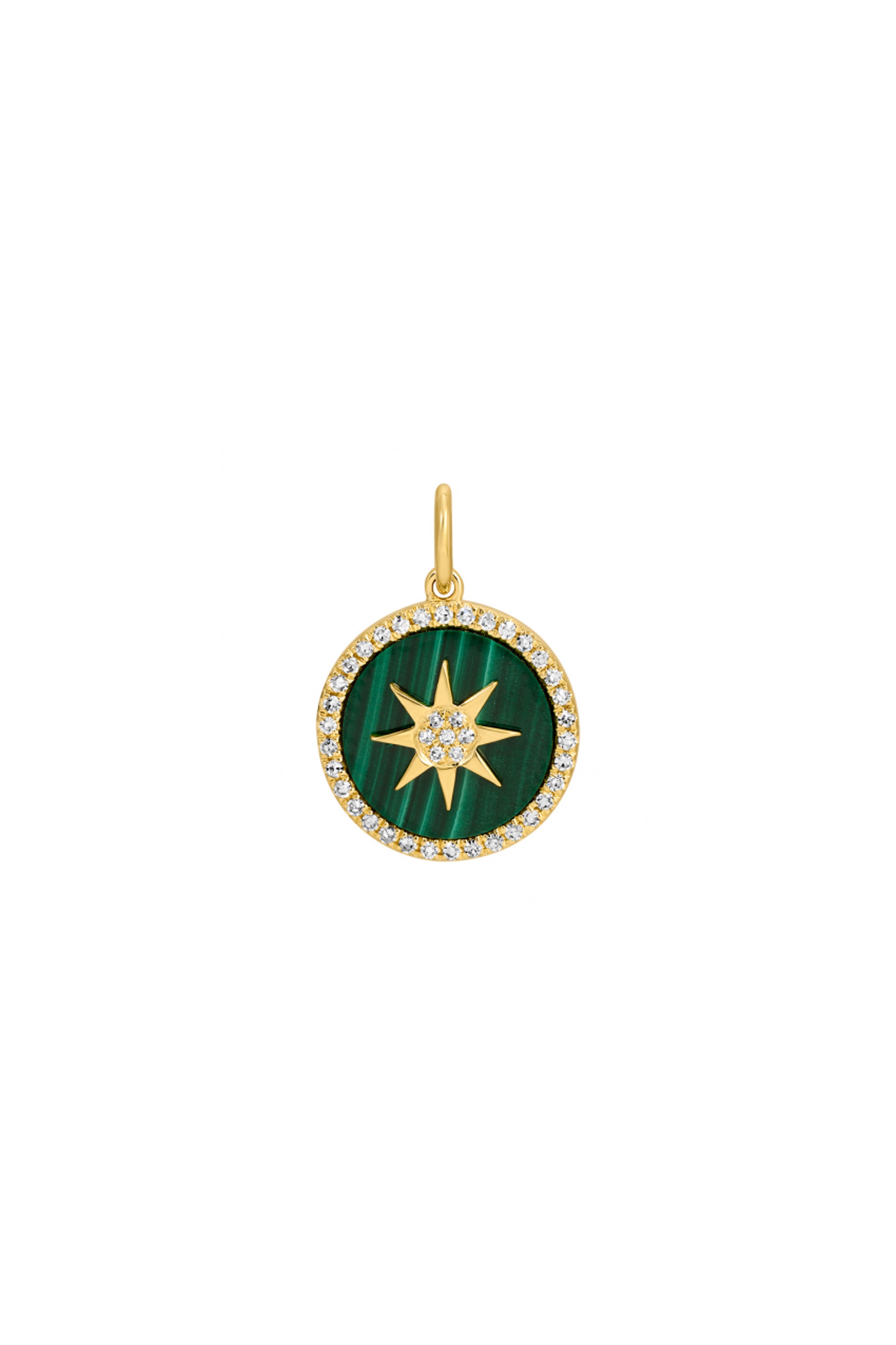 Malachite Star Charm