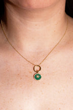 Malachite Star Charm