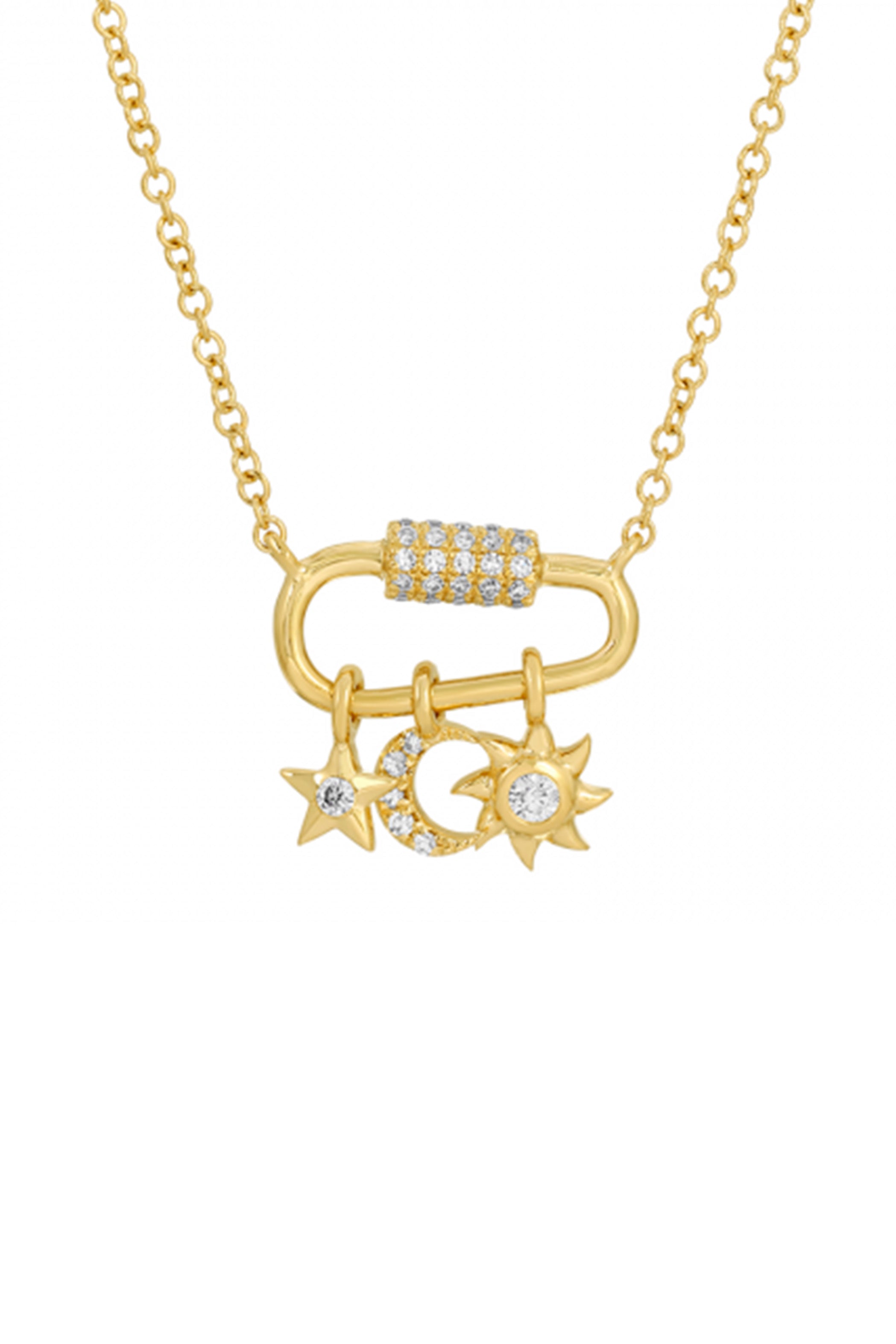 Clip Diamond Necklace