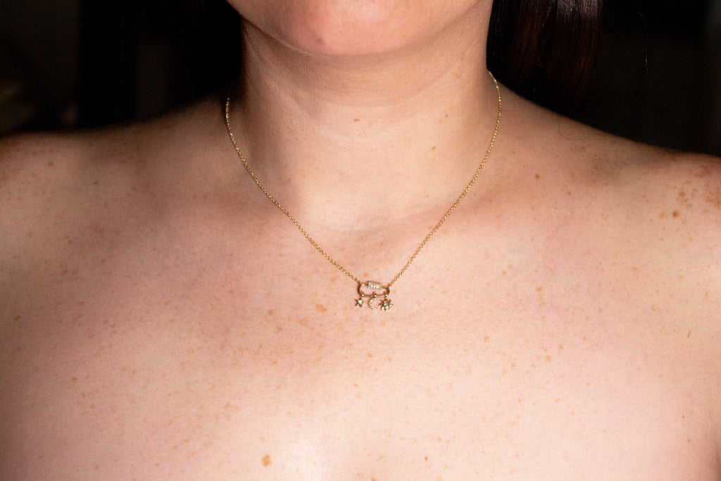 Clip Diamond Necklace