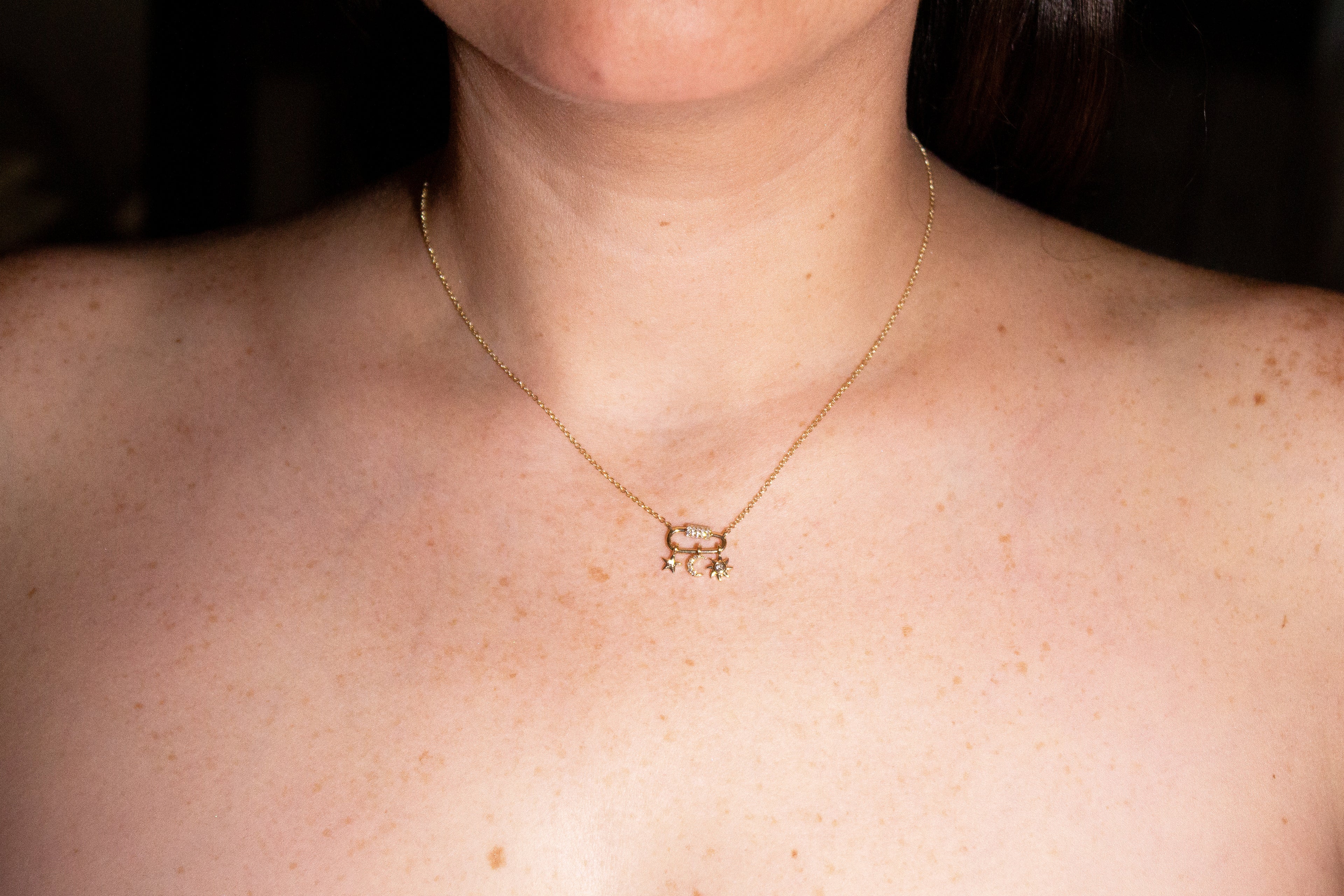 Clip Diamond Necklace