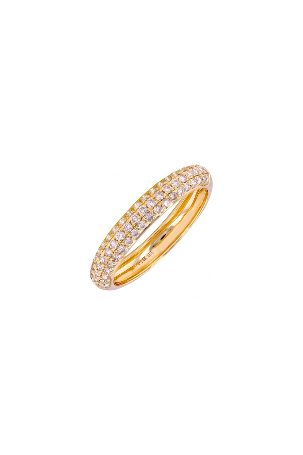 Pave Dome Diamond Ring