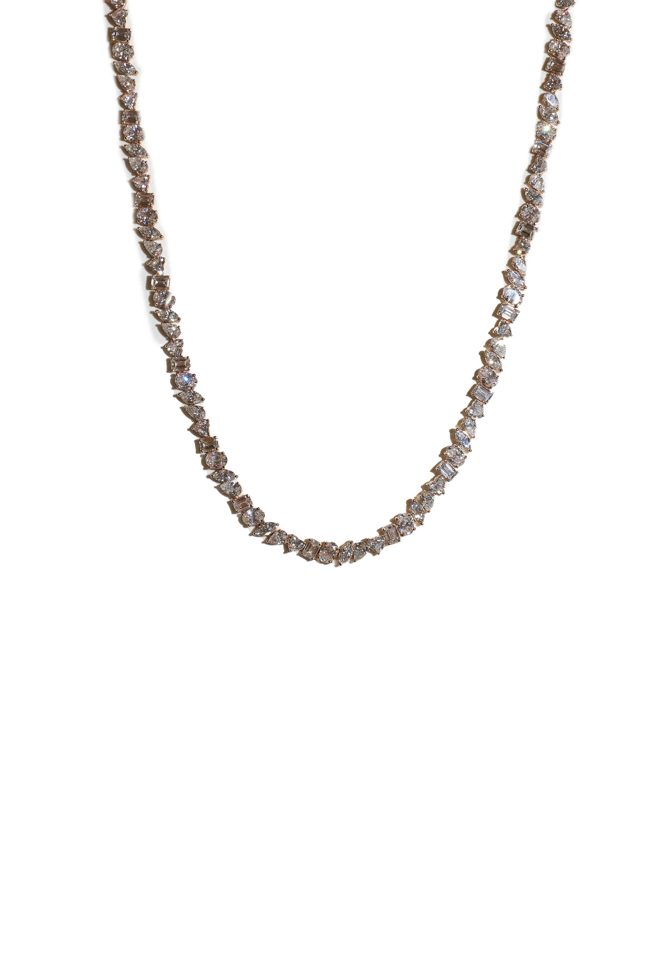 Multishape Tennis Necklace