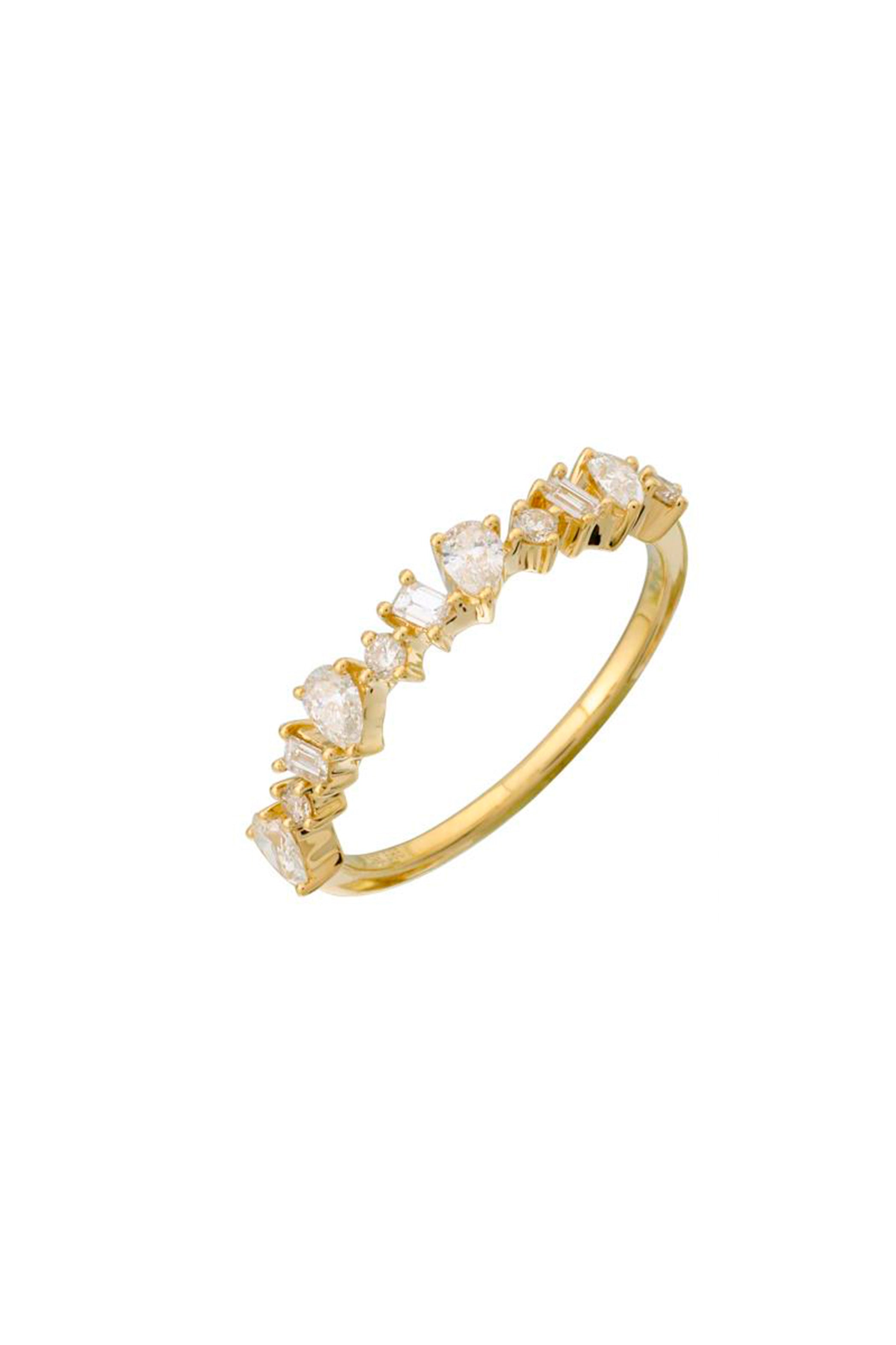 Three Shape Diamond Ring