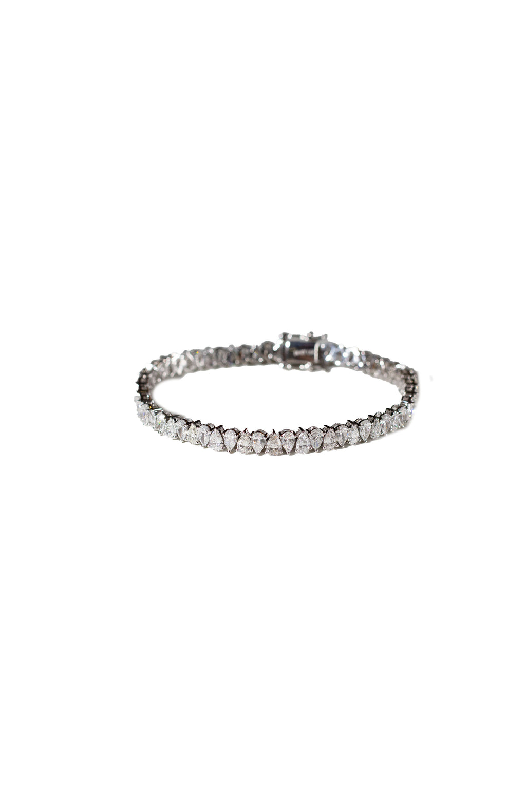 Up & Down Pear Shape Tennis Bracelet