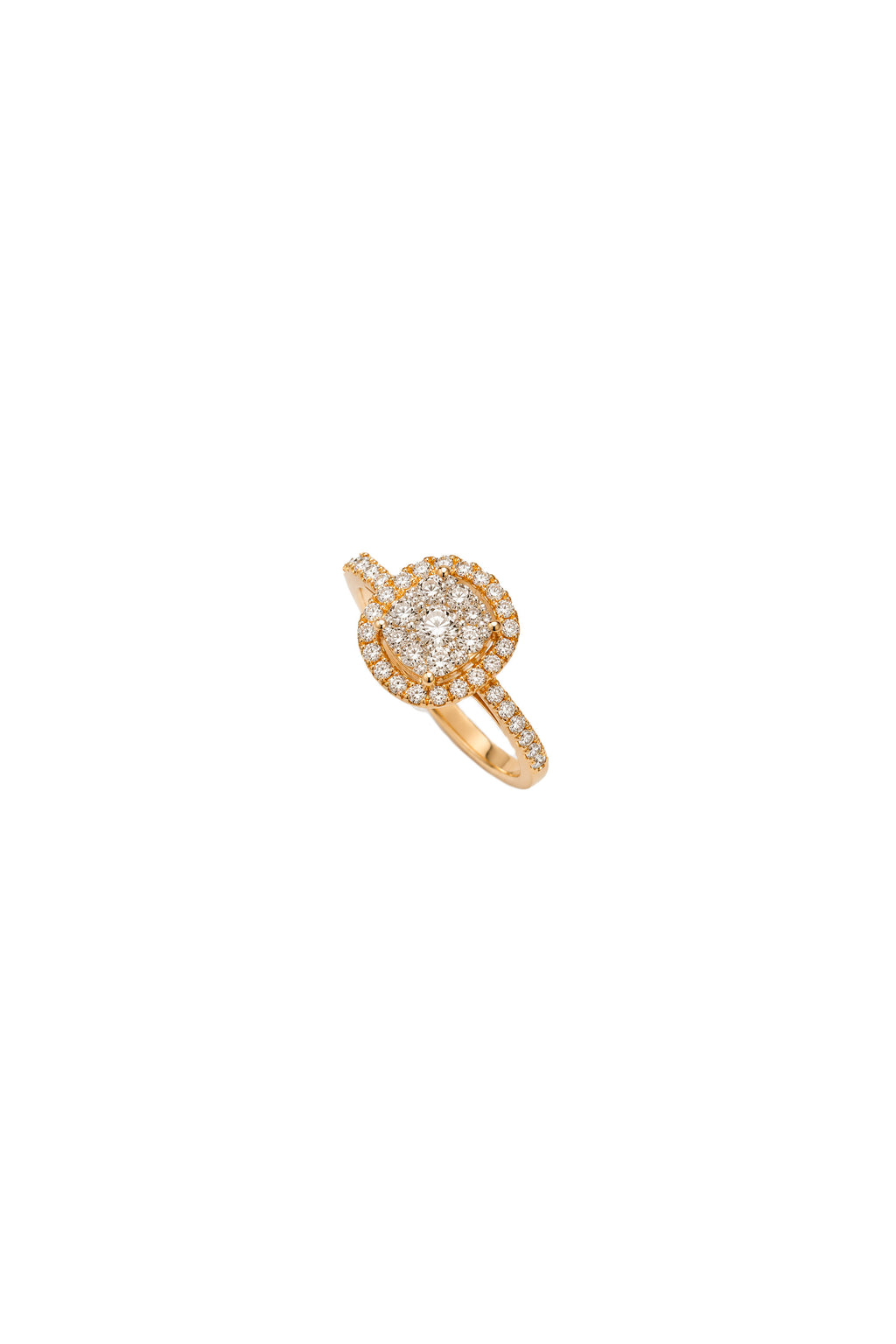Cushion Halo Style Engagement Ring