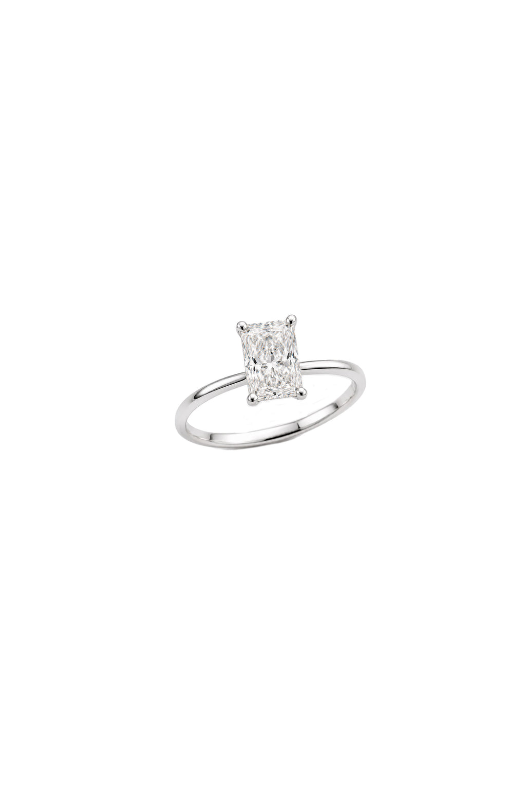 Solitaire Radiant Engagement Ring