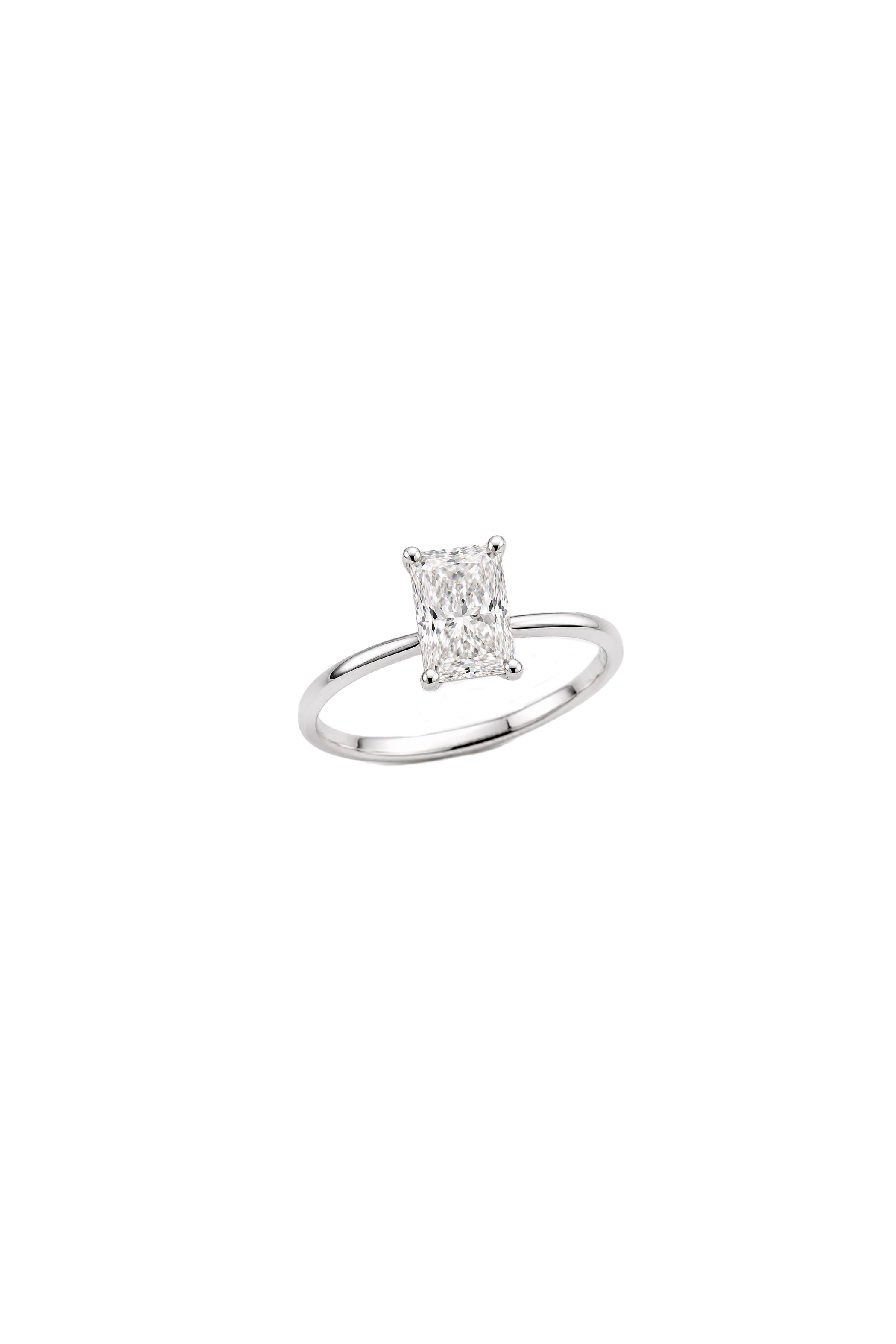 Solitaire Radiant Engagement Ring