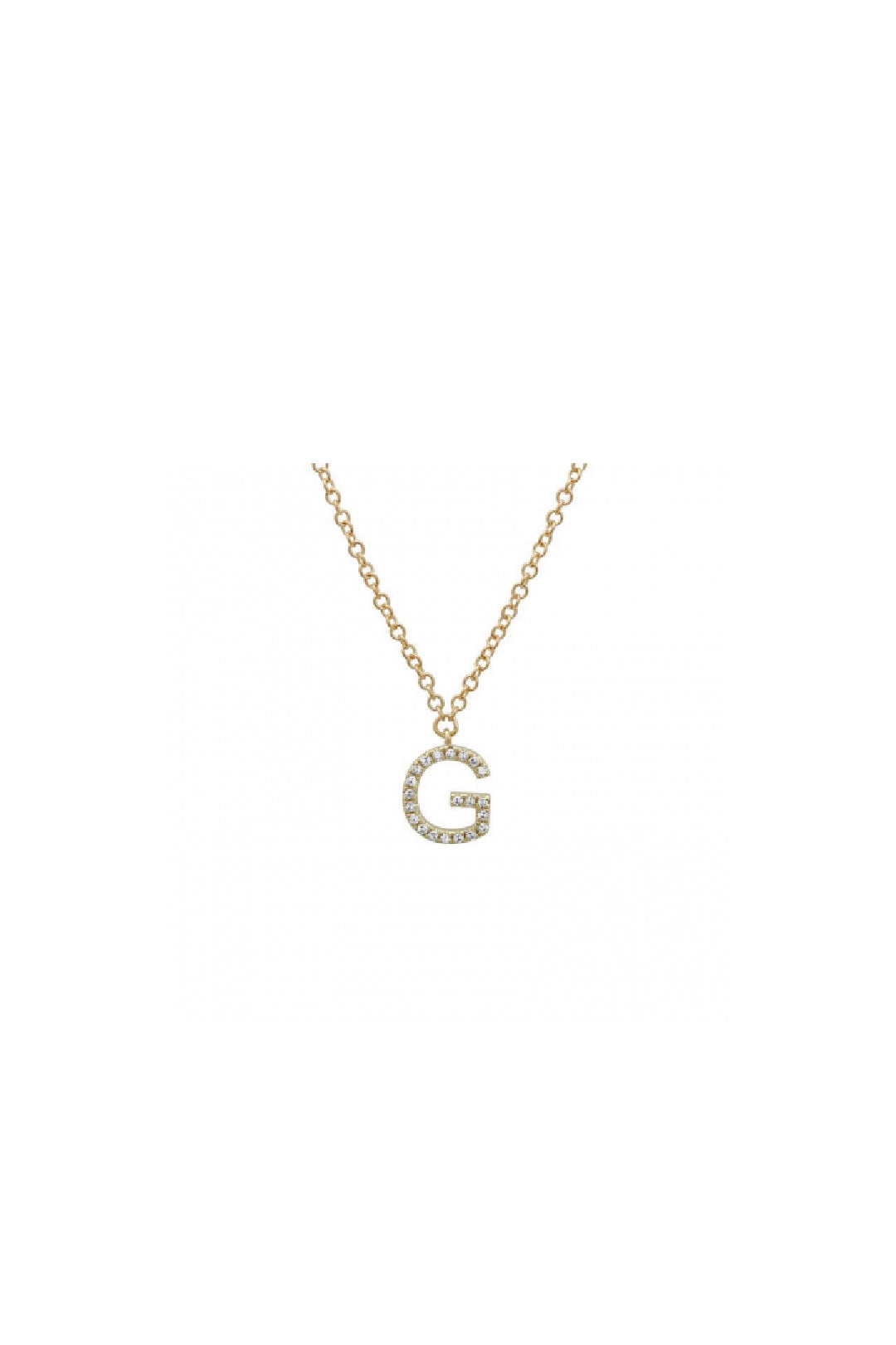 Initial Diamond Necklace