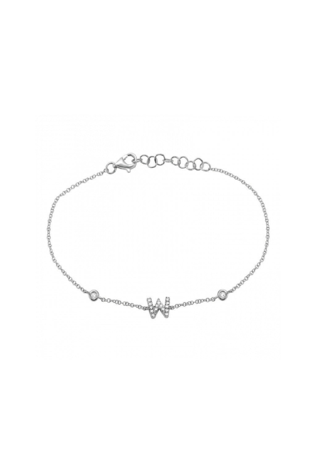 Initial Diamond Bracelet